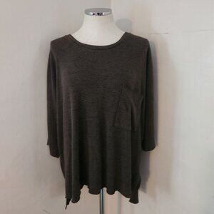 For The Republic Dark Olive Green Top Women's Size‎ 2X